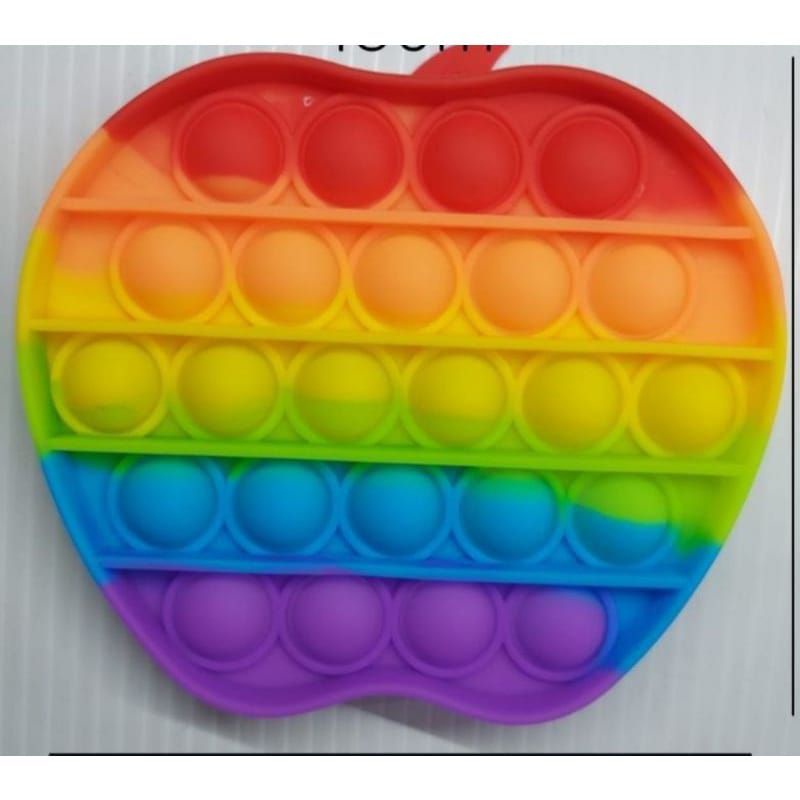 hokkiterus21 ⭐⭐⭐⭐⭐POP IT RAINBOW Gratis kelereng dan dadu  fidget push Pop Its Fidget Toy Push bubble  kids P006-APEL DADU KELERENG
