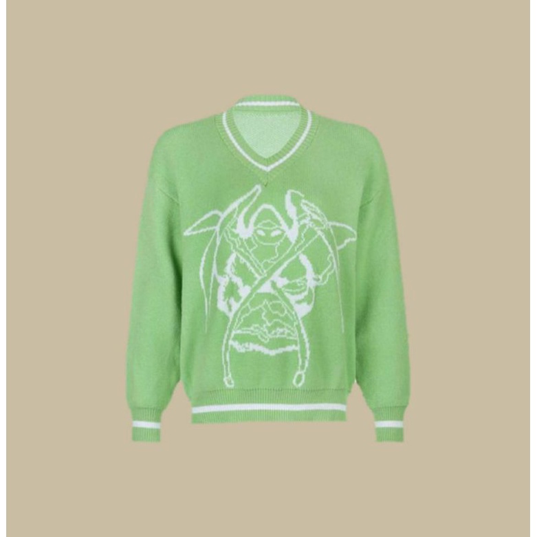 sweater skull y2k