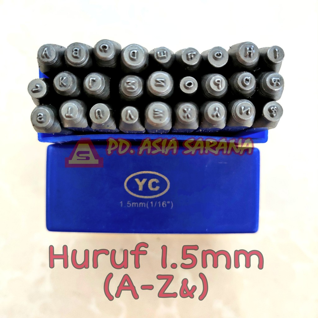 

[1.5mm] Mata Ketok Huruf Alphabet Set YC / Stamp Letter Punch A-Z&