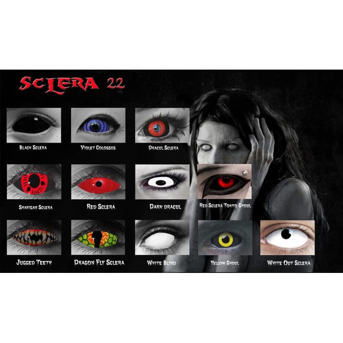 Softlens Cosplay Halloween - Scelera Full Eyes