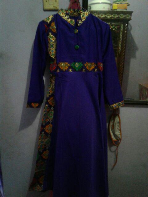 Batik Couple Brokat Tile Kebaya Maura Zara Brown