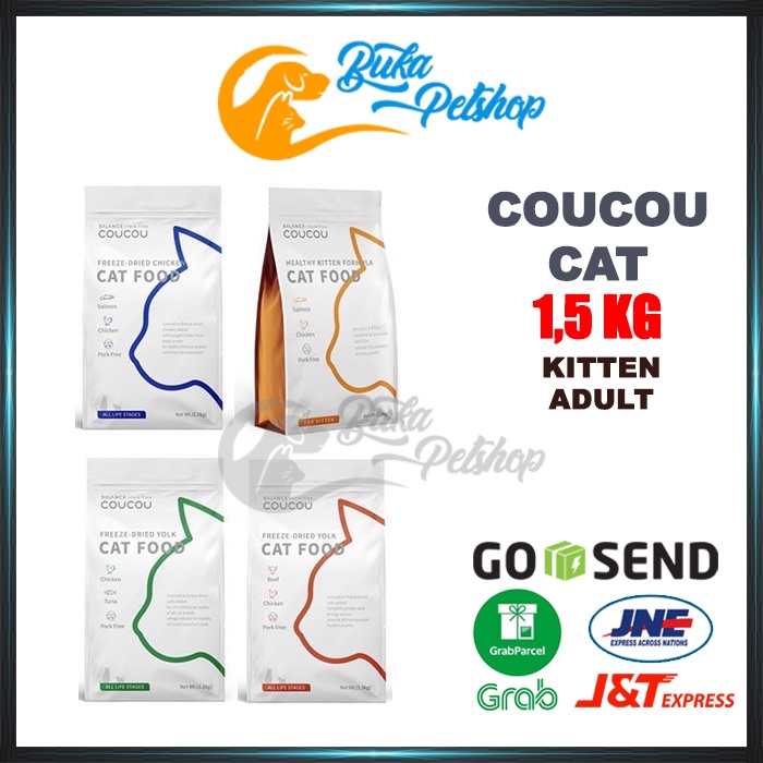 COUCOU CAT FOOD Makanan Kucing COUCOU 1,5KG SUPER PREMIUM