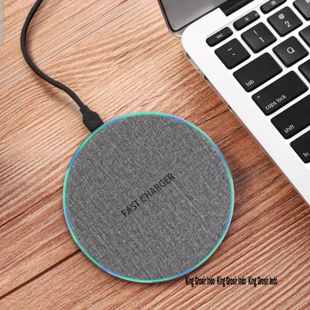 Wireless Charger 10 Watt Fast Charging For Samsung Iphone Oppo Xiaomi Realme Airpods Dll