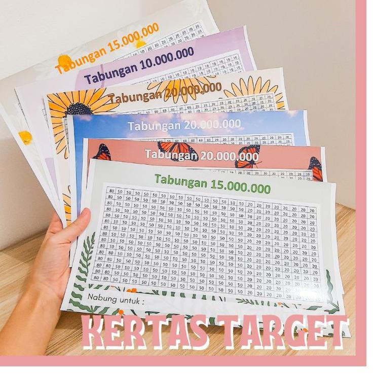 

(TERLARI⚡) (KERTASNYA SAJA) KERTAS CELENGAN TARGET NABUNG UNTUK UKURAN LARGE & MEDIUM