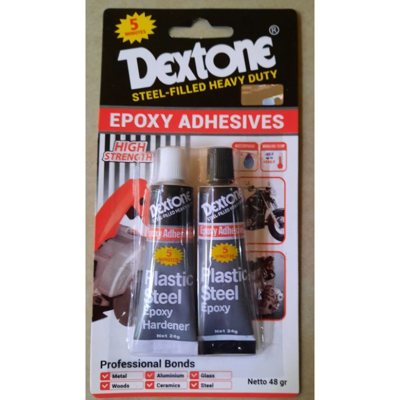 Lem Besi 5Menit(plastic steel)Dextone 48gr