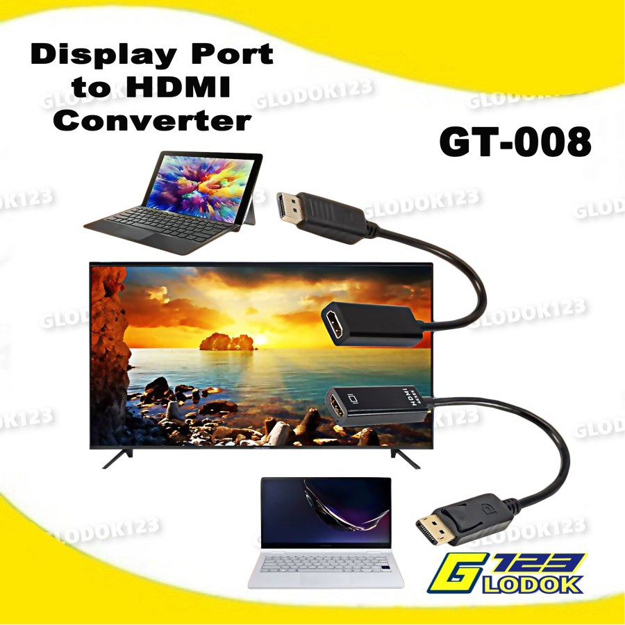 Kabel Converter displayport MALE to HDMI female GT008