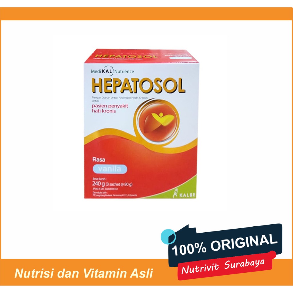 HEPATOSOL VANILA / COKLAT 240 GR (KEMASAN BARU ISI LEBIH BANYAK)