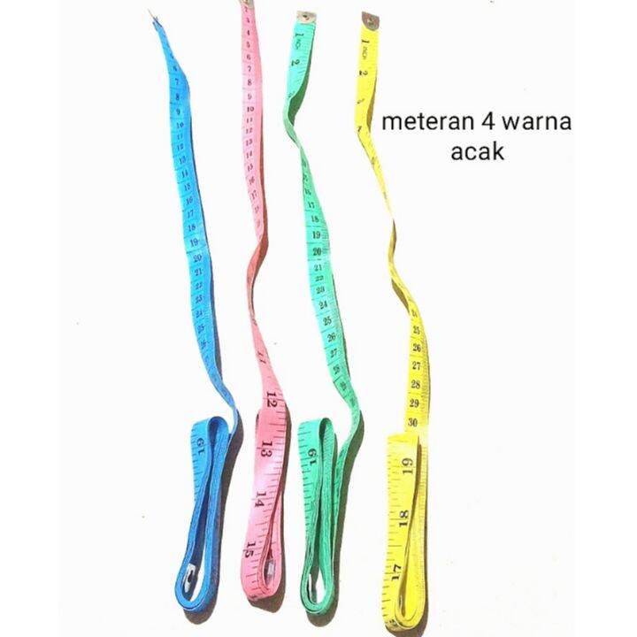 

meteran jahit isi 4 warna acak / Alat jahit / kebutuhan menjahit / toko perlengkapan menjahit / alat mesin jahit / suku cadang mesin jahit / peralatan mesin jahit / aksesoris jahit / menjahit / perlengkapan jahit lengkap