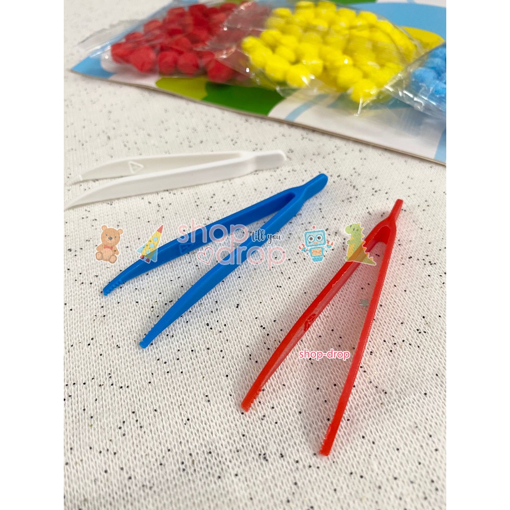 Tweezer Pinset Penjepit Anak - Capitan Anak - Alat Montessori Tool - Tweezer Plastik - Pinset Plastik