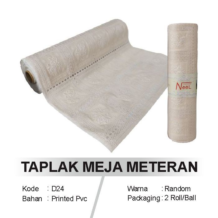 Taplak Meja Tamu Brukat Per Meter Anti Air - Meteran Motif Elegan Termurah 50 x 100 cm - D24