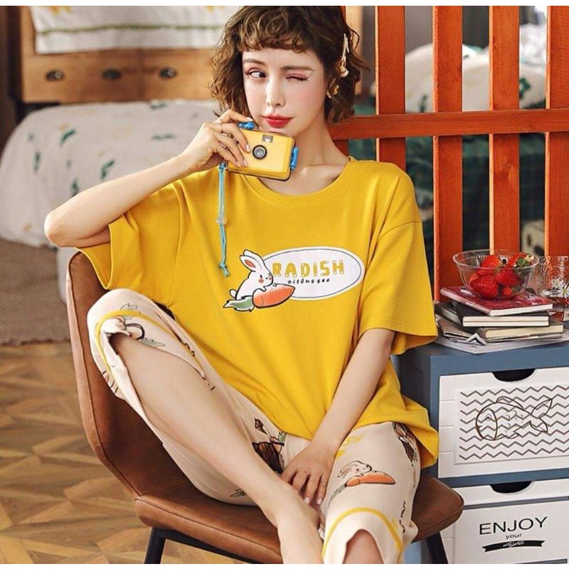 SETELAN BAJU TIDUR | PIYAMA IMPORT CP | BT21 | BAJU TIDUR WANITA