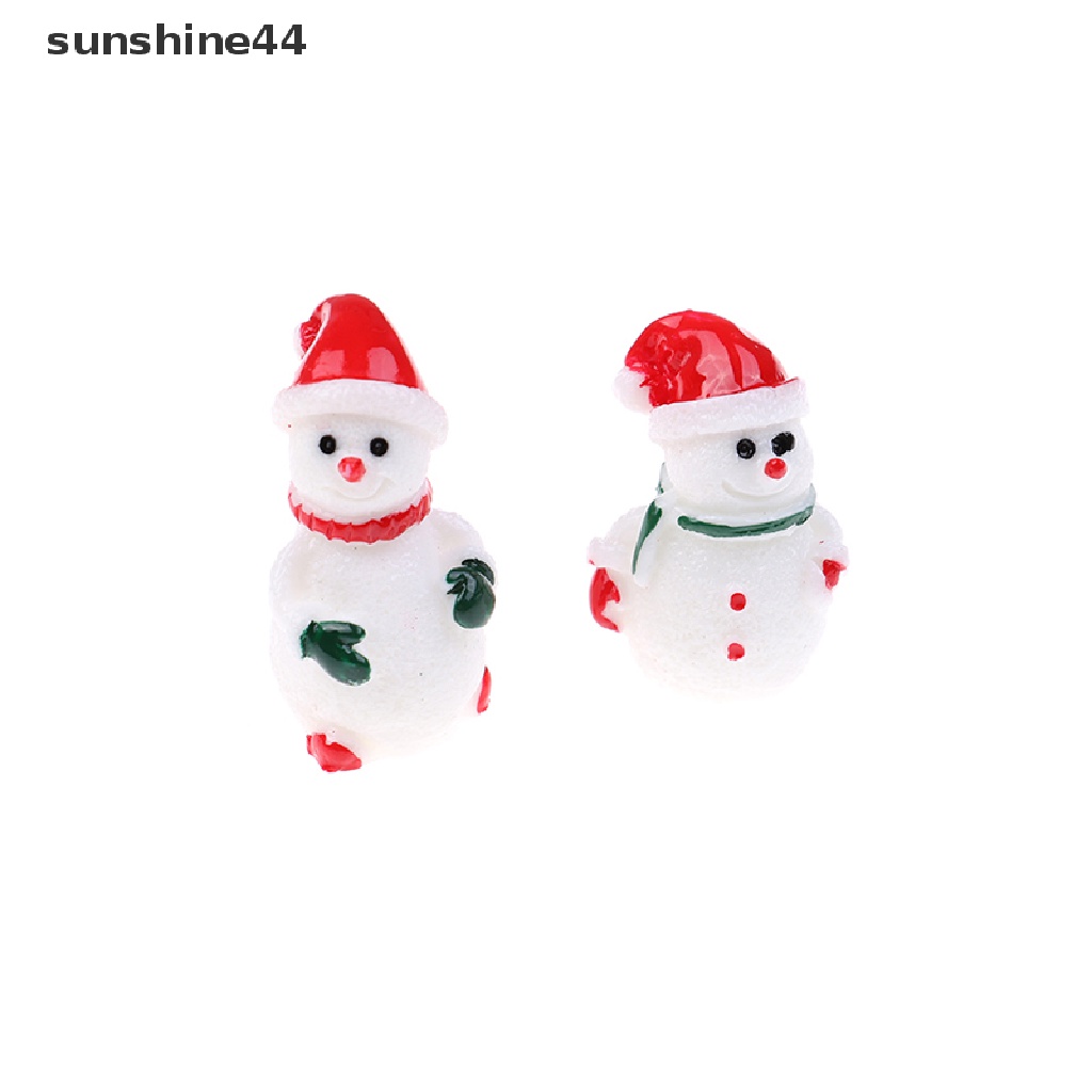 Sunshine Miniatur Santa Claus / Manusia Salju Untuk Dekorasi Taman