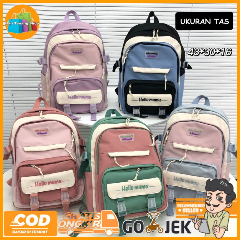 Tas Ransel Sekolah Anak Perempuan Backpack Anak Tas Anak Sekolah SD SMP SMA HT.001