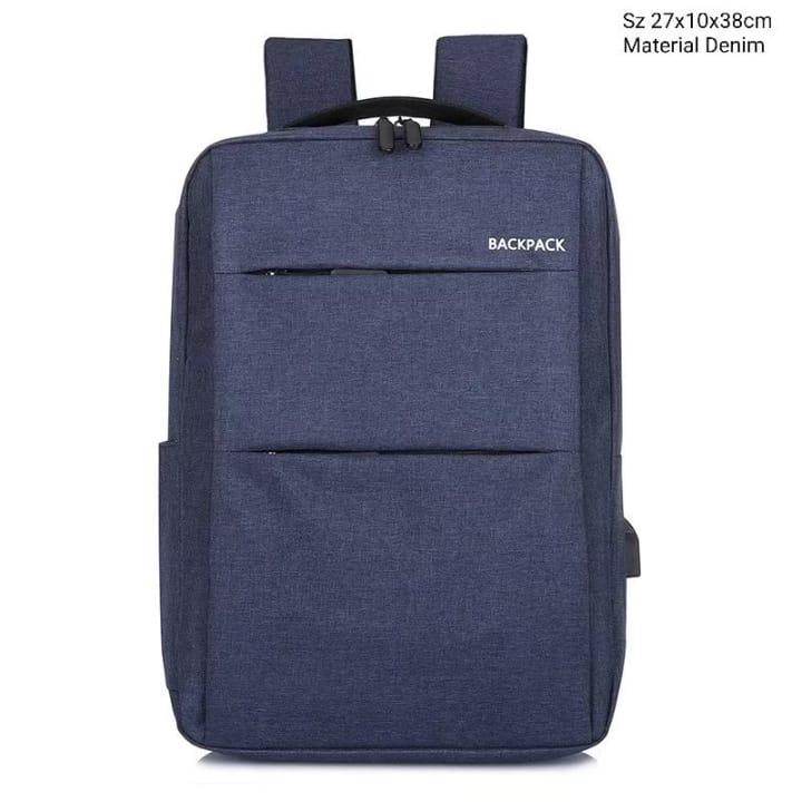 Tas Ransel Punggung Backpack Modis Terbaru Model Polos Size Medium Remaja Laki Laki Pria Dewasa Terbaru Bahan Kokoh Elegant