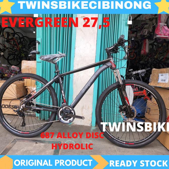 Sepeda Gunung MTB 27,5 Evergreen 687 3x8speed Alloy