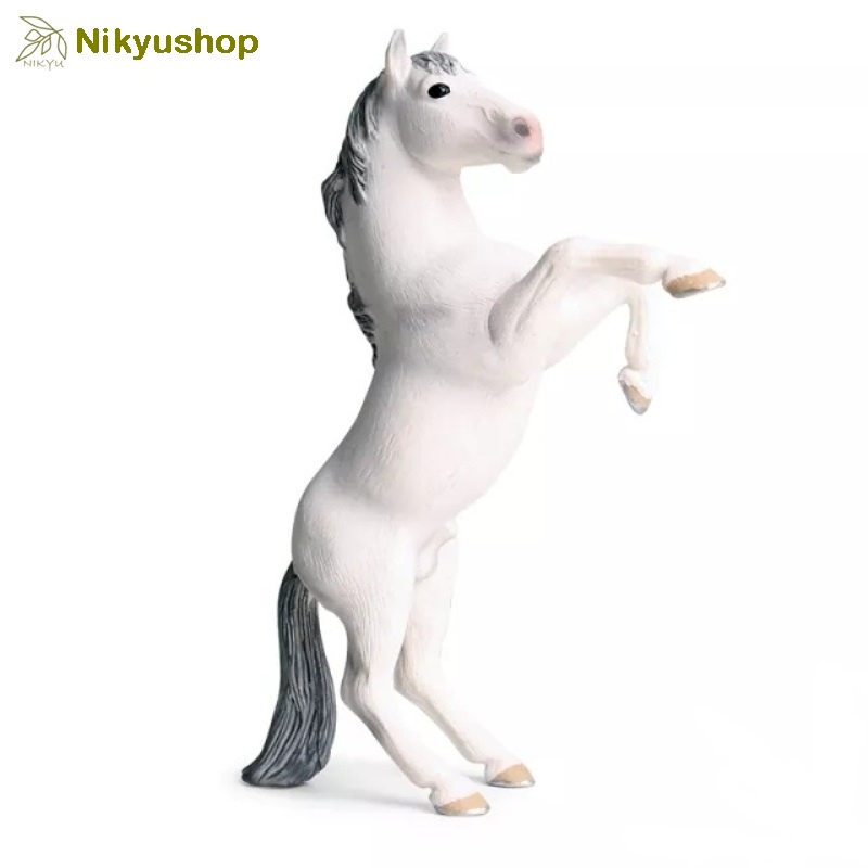[Nikyushop] Mainan Edukasi Pajangan Miniatur Hewan Kuda Animal Figure Horse Lipizzaner Stallion