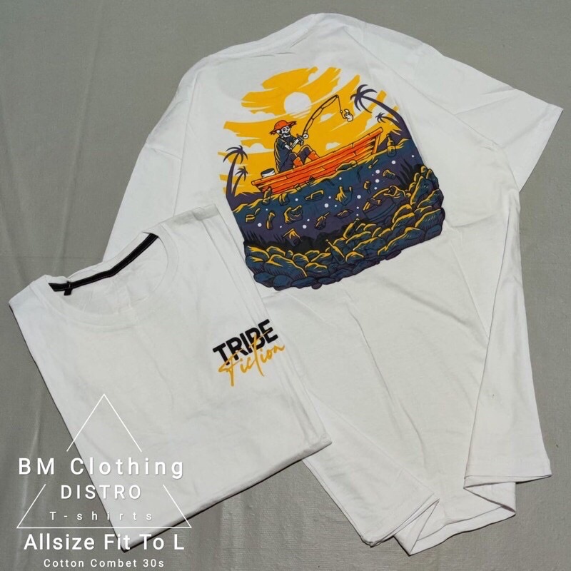 BAJU KAOS T SHIRT ATASAN DISTRO PRIA WANITA COWOK GAMBAR HOBI MANCING PANCING MANIA DAIWA MURAH ORI