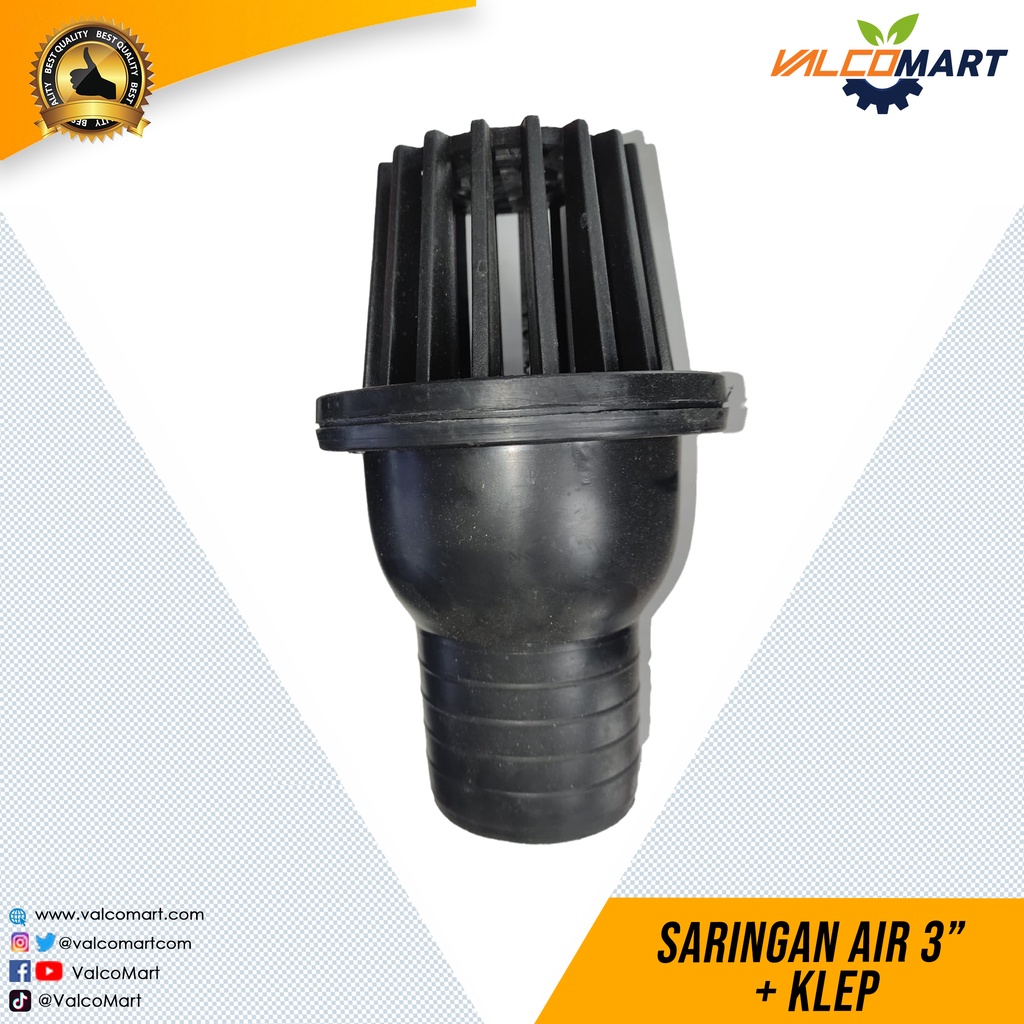 Saringan Air 3” + Klep