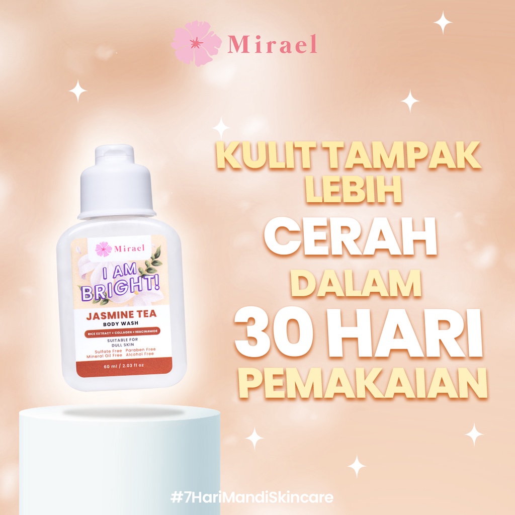 ★ BB ★ MIRAEL Body Wash 60ml (Travel Size) | I am Acne Free - I am Moist - I am Bright