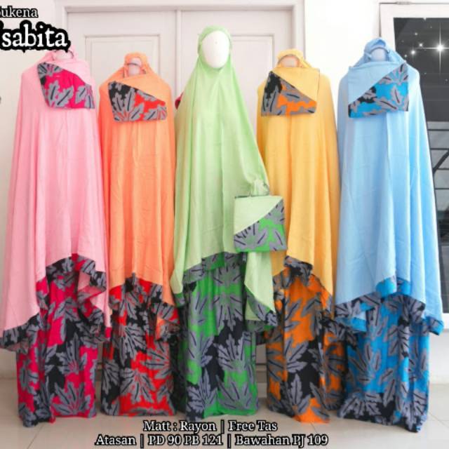 Mukena tsabita/mukena motif/mukena cantik/mukena rayon/mukena dewasa