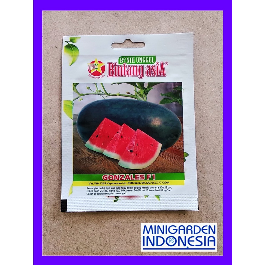 SEMANGKA GONZLES 20 GRAM PACK BESAR benih biji semangka inul merah