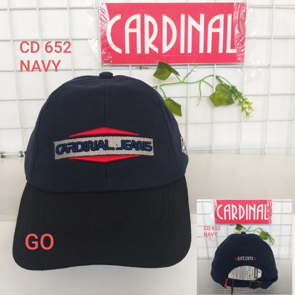 gos JA TOPI CARDINAL 100% ORIGINAL topi cardinal brand topi cardinal terbaru jeans