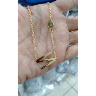 kalung huruf kalung alphabet kalung titanium kalung 