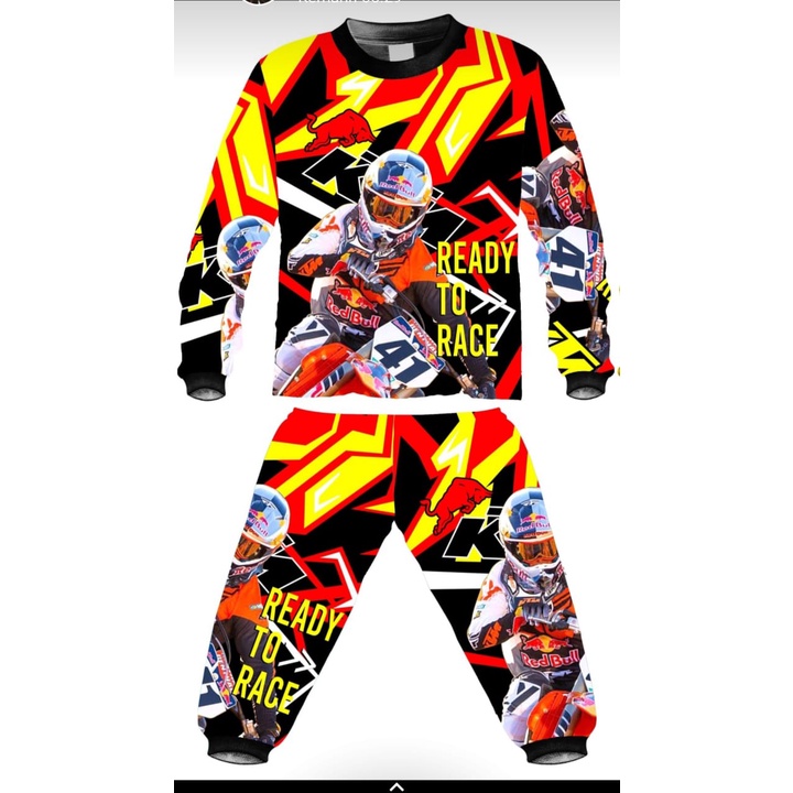 Setelan motocross /setelan racing/setelan baju balap lengan panjang