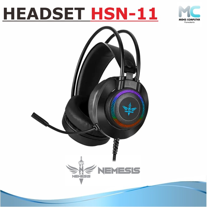 Headset Gaming RGB NYK HSN-11 Anchor