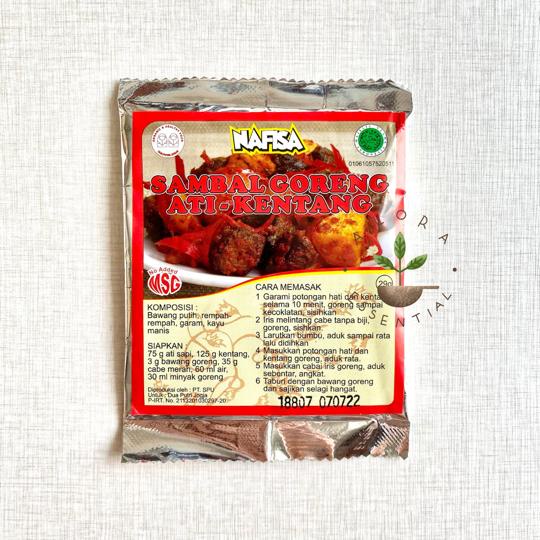 Nafisa Bumbu Sambal Goreng Ati Kentang 29gr - Bumbu Sambal Grg Nafisa