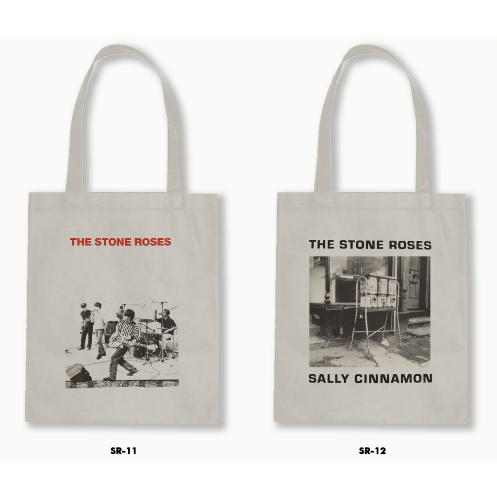 TOTE BAG BLACU - THE STONE ROSES 01