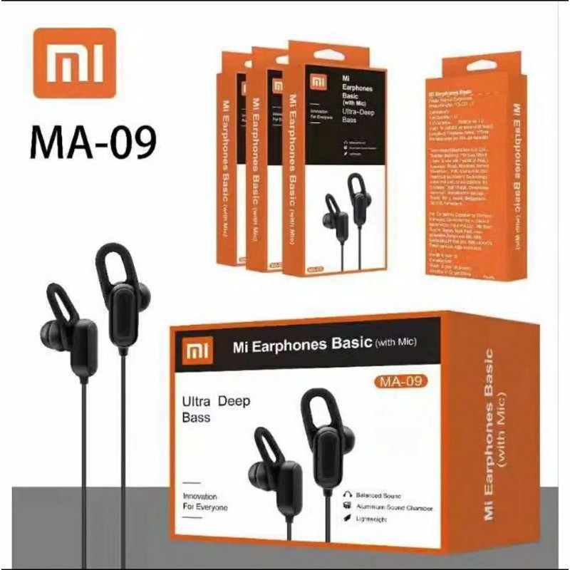 Jual Headset xiaomi mi ma08/ma09 earphone Handfree bass bagus bisa