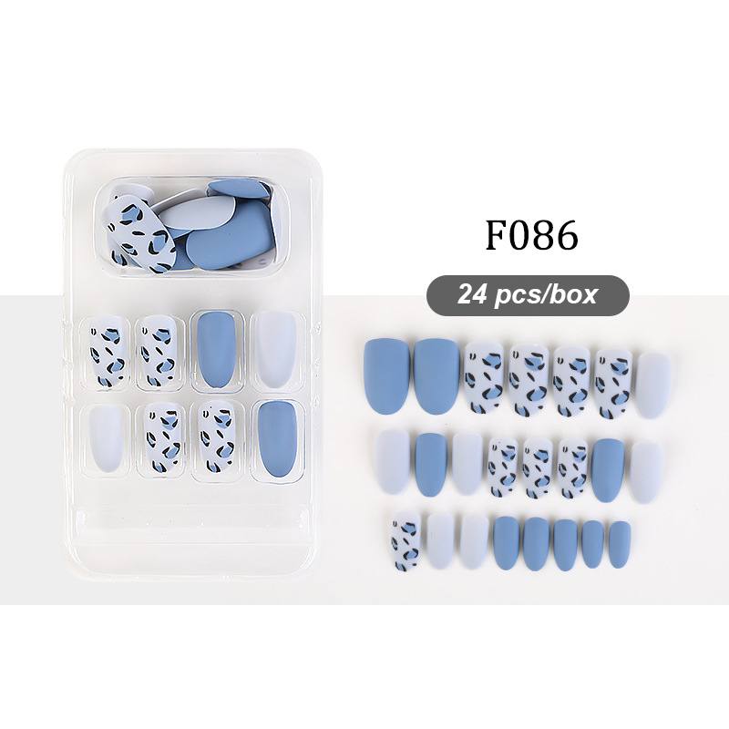 F074 ~ F086 24pcs / Kotak Kuku Palsu Full Cover Untuk Nail Art