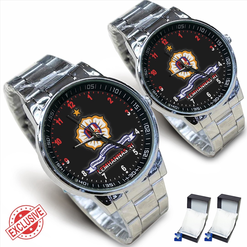 Jam Tangan Rantai Couple LEMHANAS R.I (Mantul)