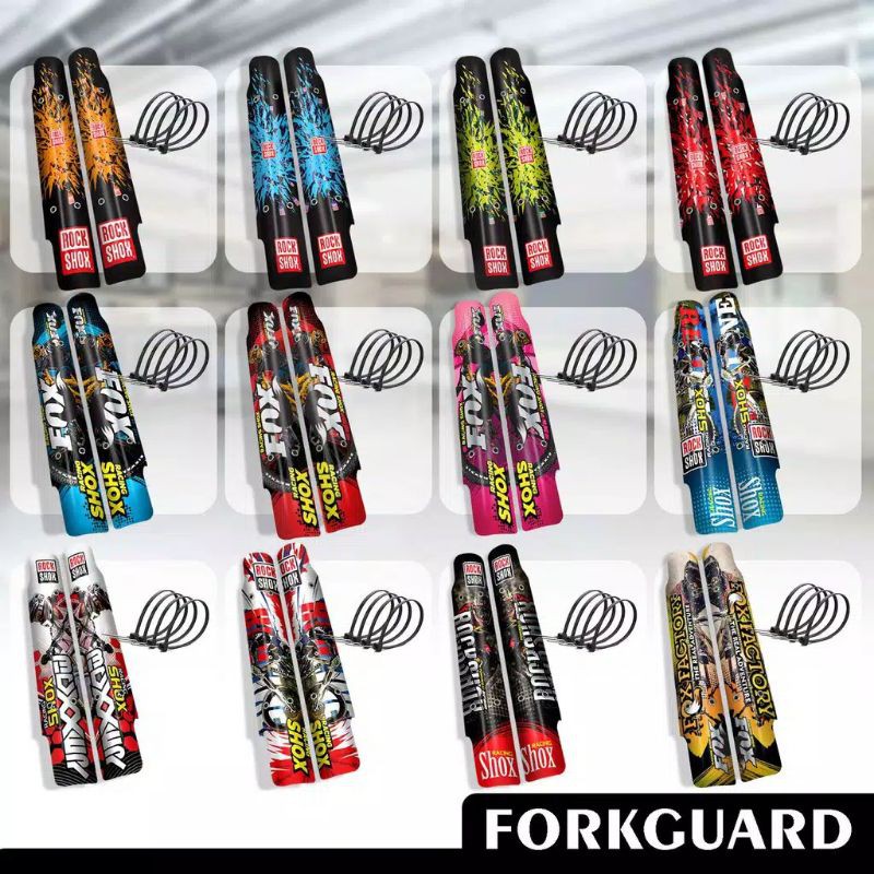 Tangan pertama FORKGUARD SPAREPART MTB/PELINDUNG SKOK DEPAN SEPEDA GUNUNG