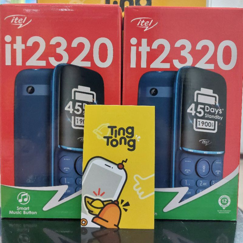 Itel it 2320 dual sim feature phone candy bar baterai kapasitas besar garansi resmi