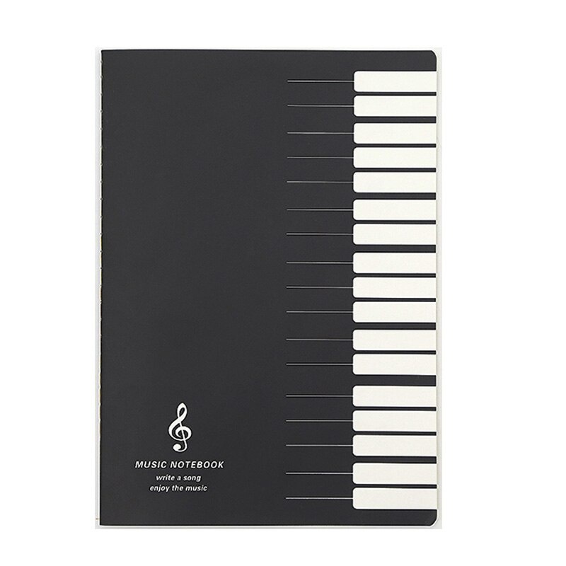 16 Lembar / 24 / 36 Lembar Buku Catatan Musik Piano Bahan Kertas Kraft