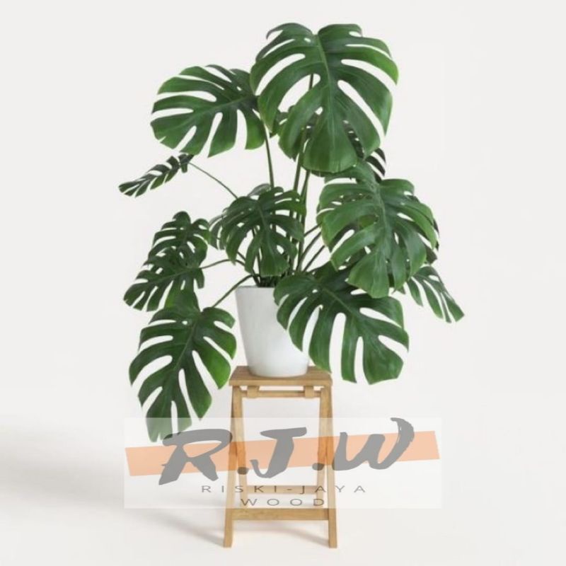 STANDING POT LIPAT / STANDING FLOWER / RAK BUNGA KAYU / STANDING POT KAYU TERMURAH