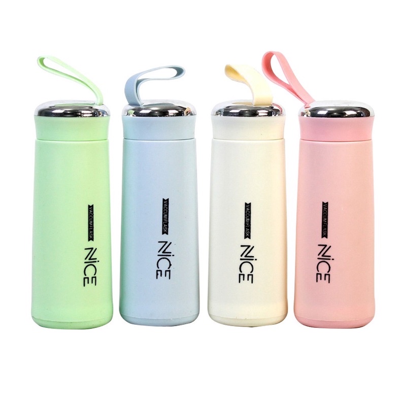 BOTOL KACA NICE / NICE DAY NEW VIRAL Botol minum Nice Import 400ml Botol Minum Kaca Bening Termos Ni