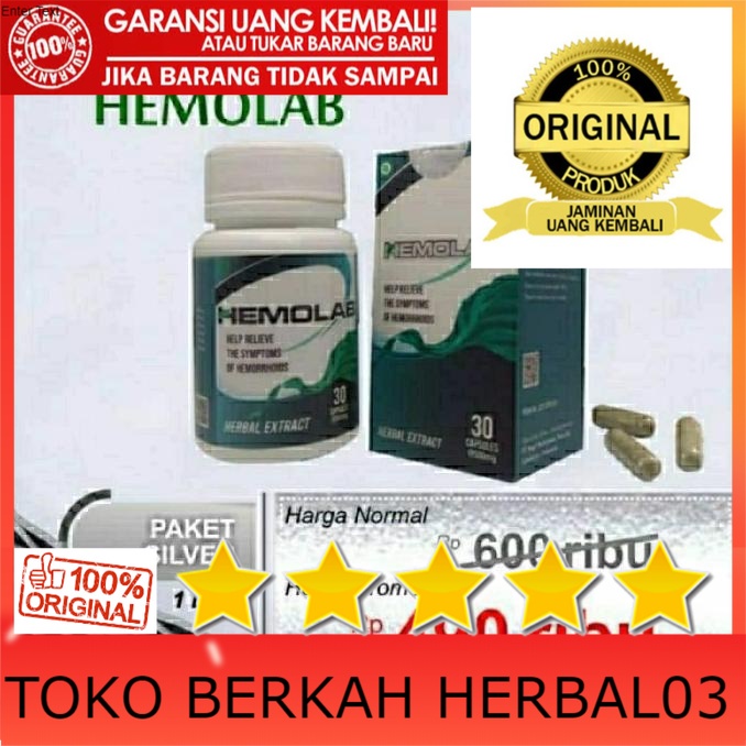 100% ASLI Ampuh Promo Hemolab Asli Original Obat Prostat Ambeien Wasir Manjur 100% ASLI