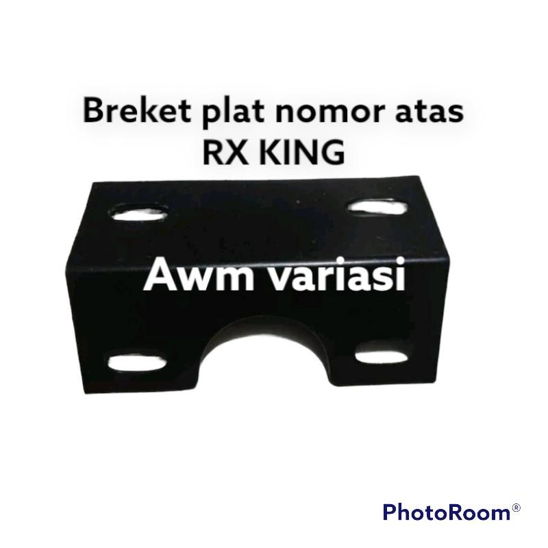 breket dudukan lampu led sorot tembak dan plat nomor rx king atas