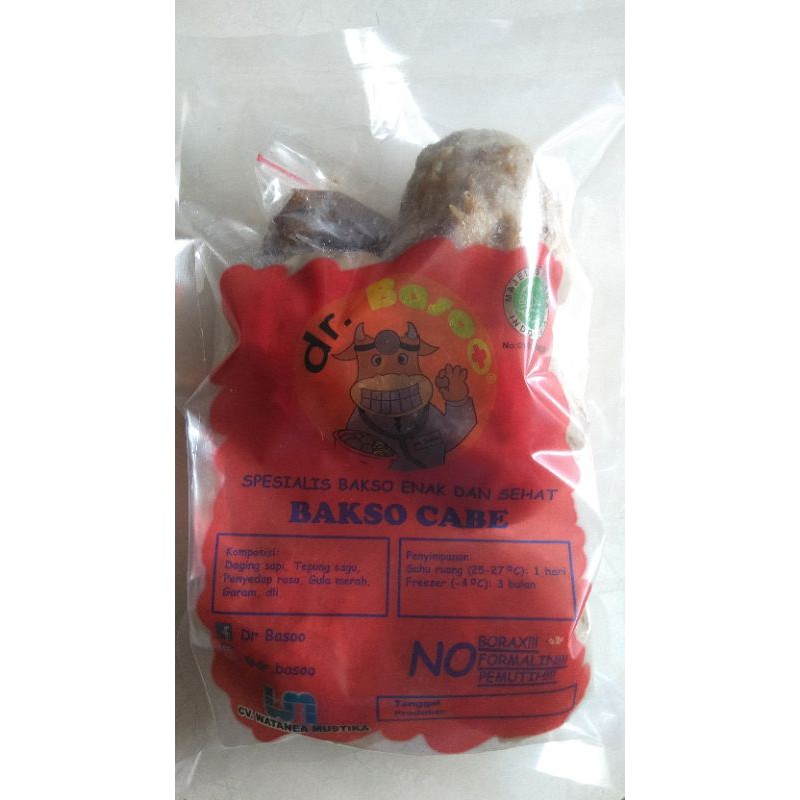 

Bakso Cabe enak dan sehat plus bumbu isi 5 butir