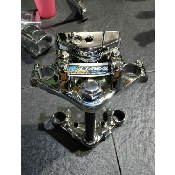 segitiga atas bawah T atas bawah tiger revo tirev chrome crom krom