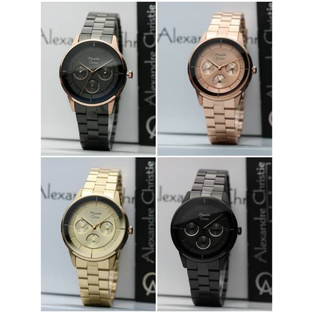 Jam Tangan Alexander Christie AC 2714 Tali stainless Mesin Baterai Original