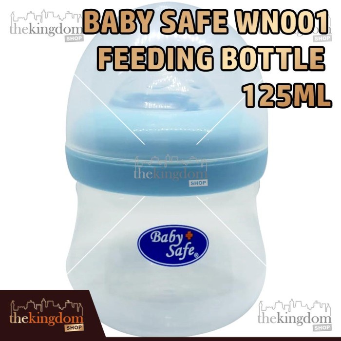 

Baby Safe WN001 WN04 WN05 Wide Neck Bottle 125ml 250ml Botol Anak Bayi - WN01B Blue, Packing Plastik