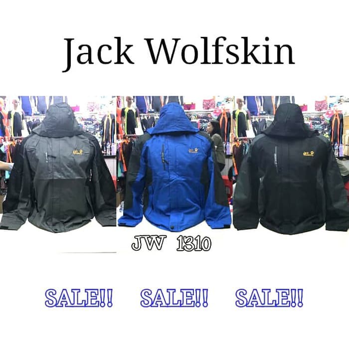JAKET GUNUNG JACK WOLFSKIN | INNER POLAR - Hitam barang berkualitas import
