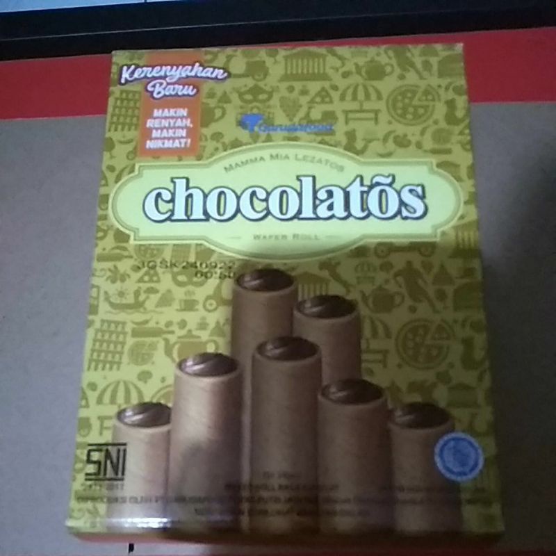 

Chocolatos wafer roll(24pc)