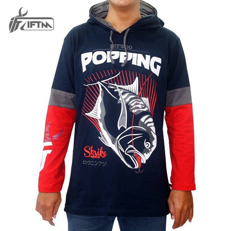 Kaos Mancing IFTM LET`S GO POPPING - Tudung GT Outdoor