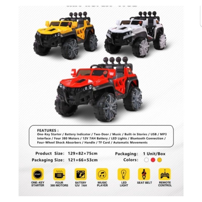 MOBILAN AKI JEEP 4WD ANAK EXOTIC EJP 7702 BY PACIFIC