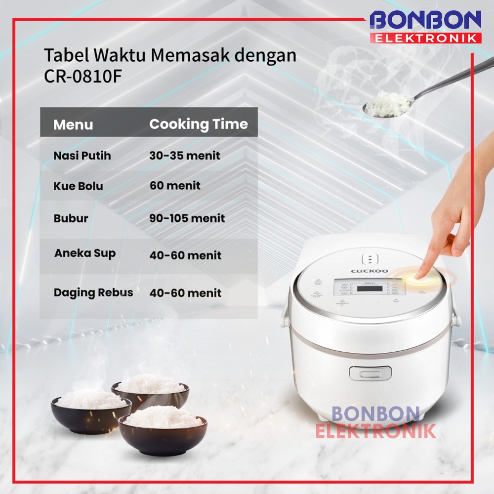 CUCKOO All-in-One Smart Digital Rice Cooker CR-0810F 1.44L MICOM No.1 in Korea